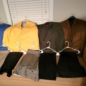 Blazers and slacks